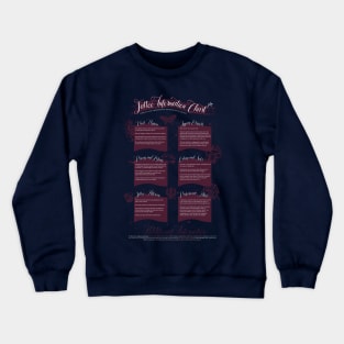 Tattoo Information Chart Crewneck Sweatshirt